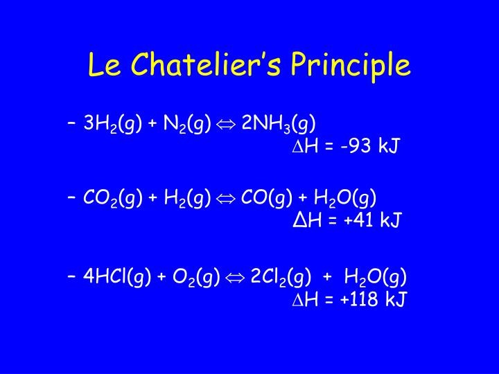 le chatelier s principle According to le chatelier’s principle, if pressure is increased, then the equilibrium shifts to the side with the fewer number of moles of gas. le chatelier s principle According to le chatelier’s principle, if pressure is increased, then the equilibrium shifts to the side with the fewer number of moles of gas.
