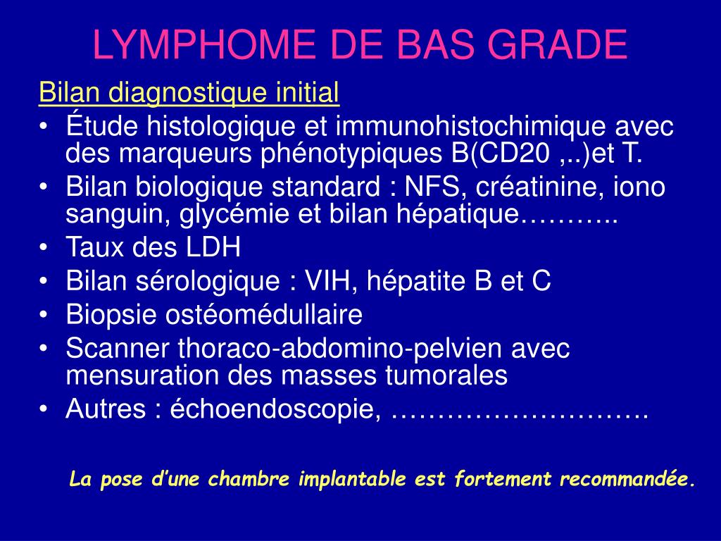 PPT - LES SCHEMAS THERAPEUTIQUES DES LYMPHOMES DE BAS GRADE PowerPoint  Presentation - ID:869035