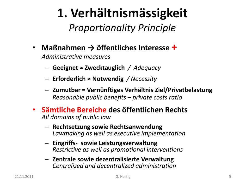 Grundsatz Treu Und Glauben PPT - Verhältnismässigkeit, Treu und Glauben Proportionality and Good