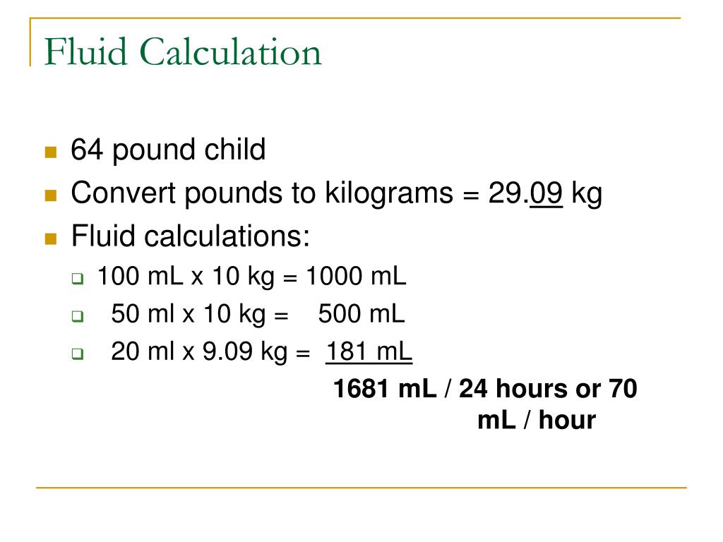 maintenance fluid calculator peds maintenance fluid calculator peds