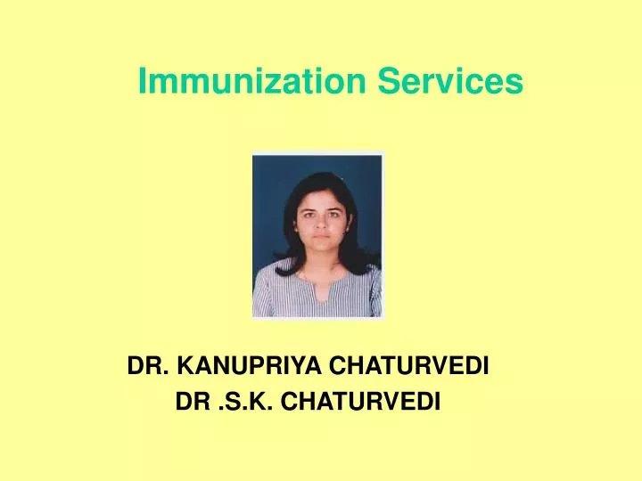 immunization services n.