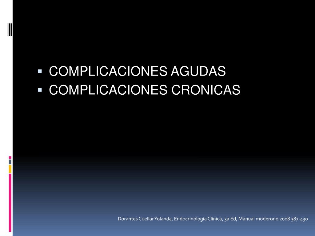 Las de y cuales cronicas agudas la diabetes son complicaciones