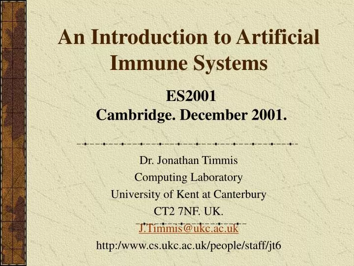 Ppt An Introduction To Artificial Immune Systems Powerpoint Presentation Id 871569