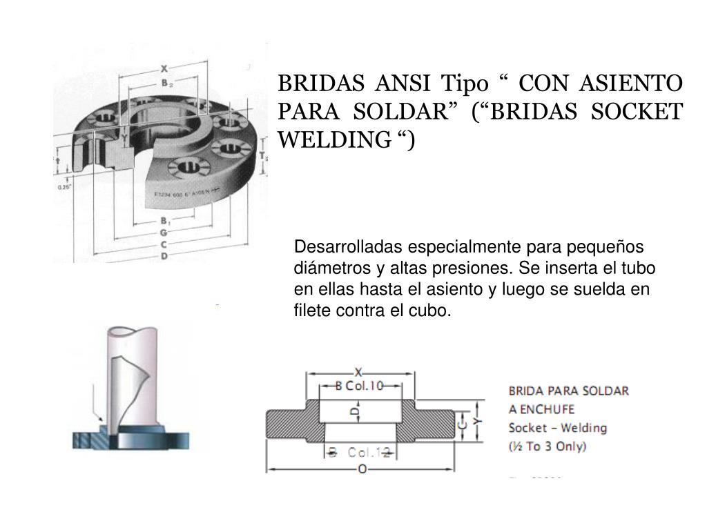 PPT - BRIDAS ANSI Tipo “JUNTA CON SOLAPA “ (“ LAP JOINT”) PowerPoint  Presentation - ID:872168