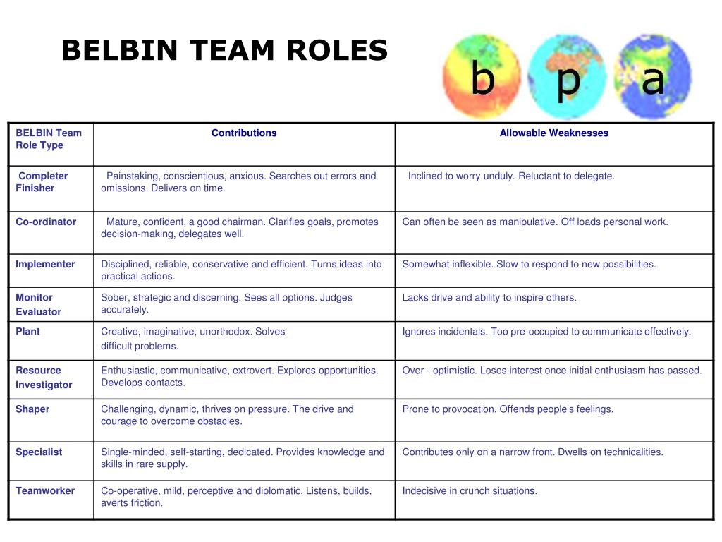 belbin team roles test