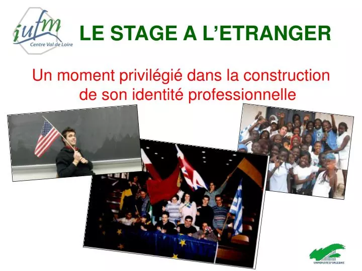 PPT LE STAGE A L’ETRANGER PowerPoint Presentation, free download ID
