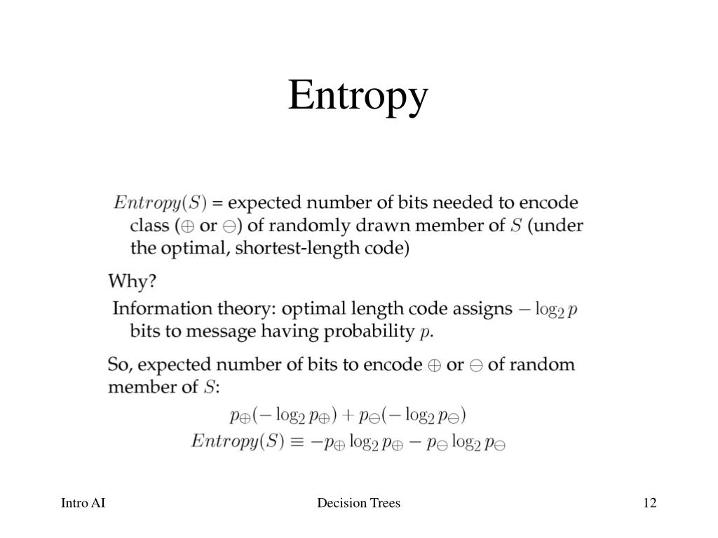 decision tree entropy decision tree entropy
