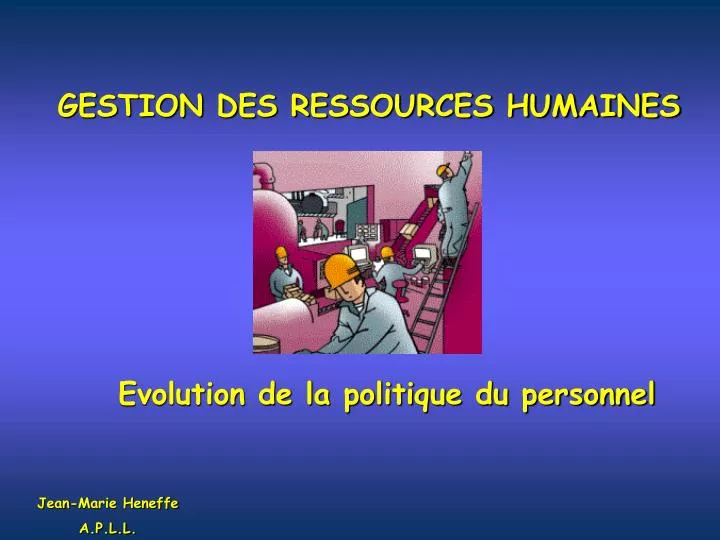 Gestion Des Ressources Humaines Jean Marie Peretti