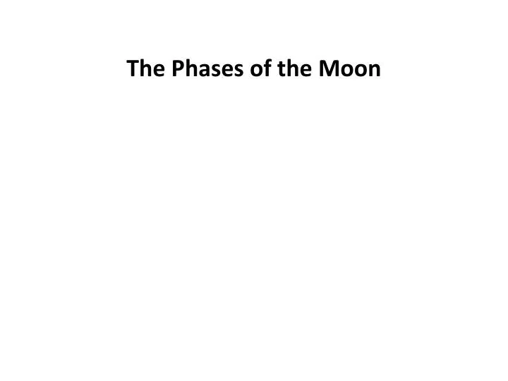 the phases of the moon n.