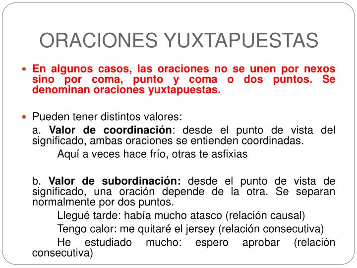 PPT - ORACIONES COORDINADAS Y SUBORDINADAS PowerPoint Presentation - ID