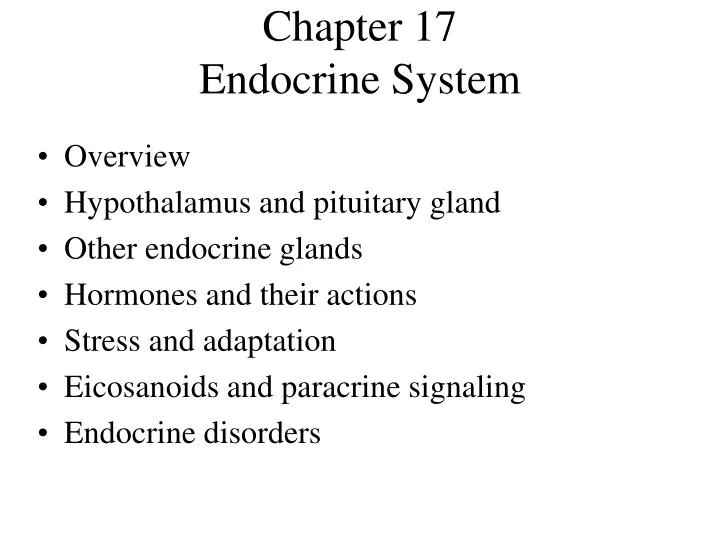 Ppt Chapter 17 Endocrine System Powerpoint Presentation Free Download Id Ppt Chapter 17 Endocrine System Powerpoint Presentation Free Download Id