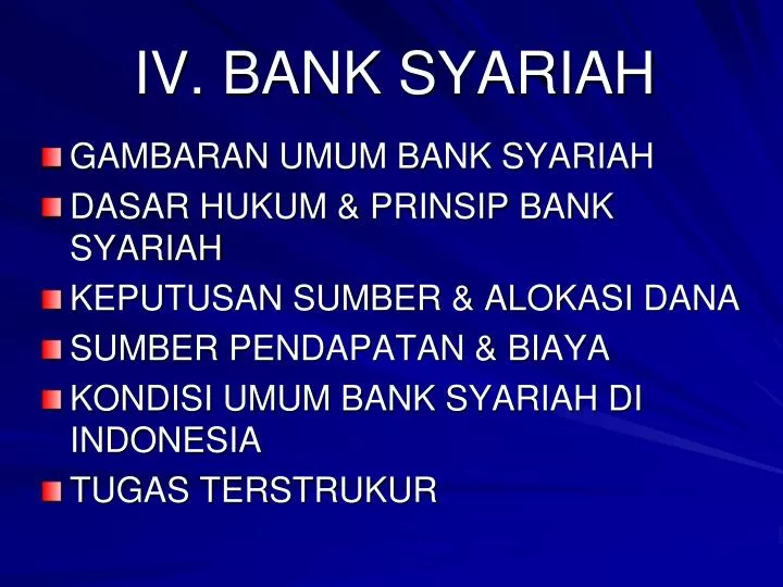 sumber dana dan alokasi pendanaan bank syariah