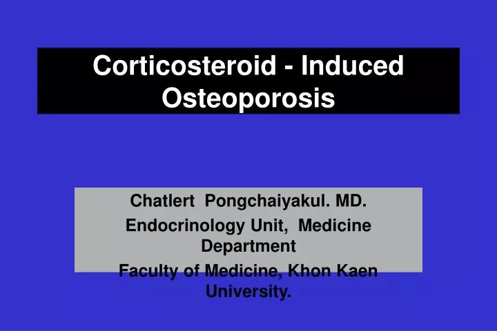 corticosteroid induced osteoporosis n.