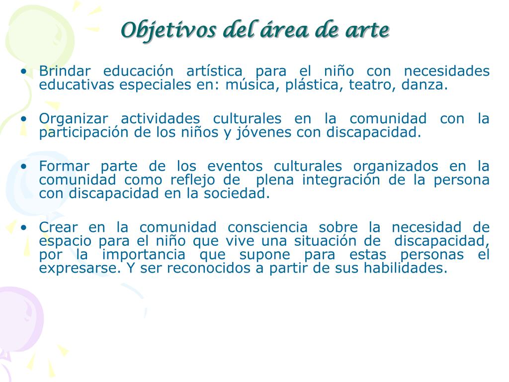 PPT - EL aporte del arte al proceso de integración de niños y jóvenes