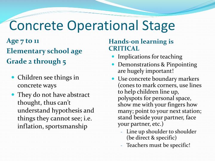 concrete operational thought definition