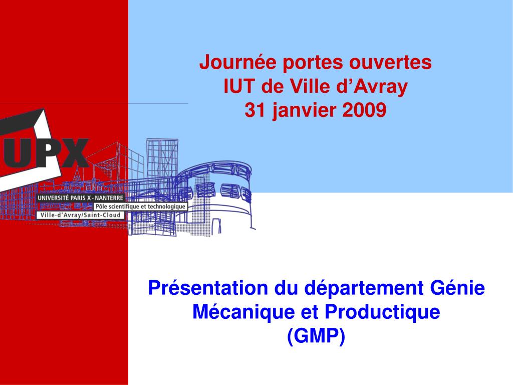 PPT - Journée portes ouvertes IUT de Ville d'Avray 31 janvier 2009  PowerPoint Presentation - ID:878150