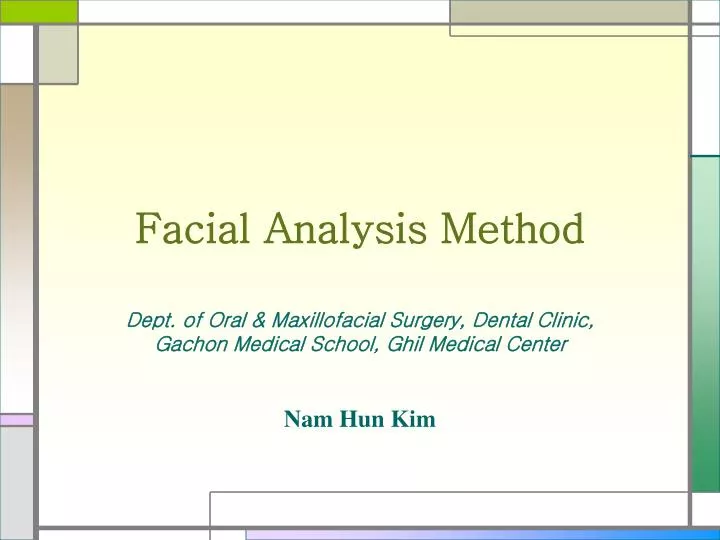 PPT Facial Analysis Method PowerPoint Presentation, free download