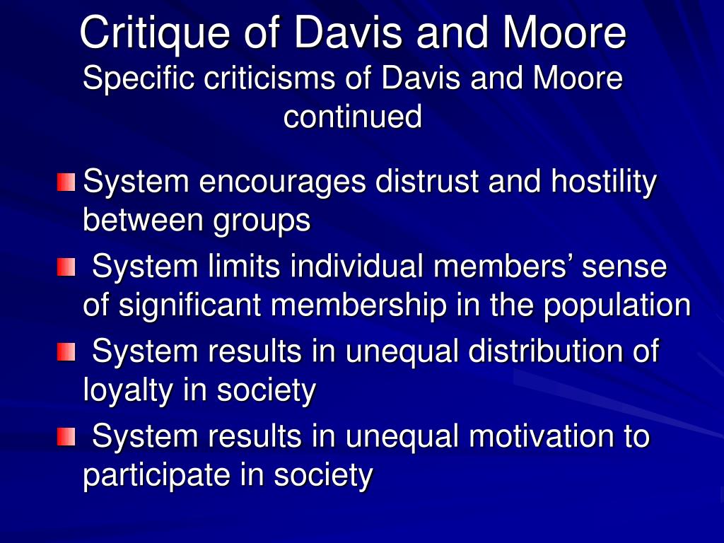 Ppt critique of davis and moore general critique powerpoint
