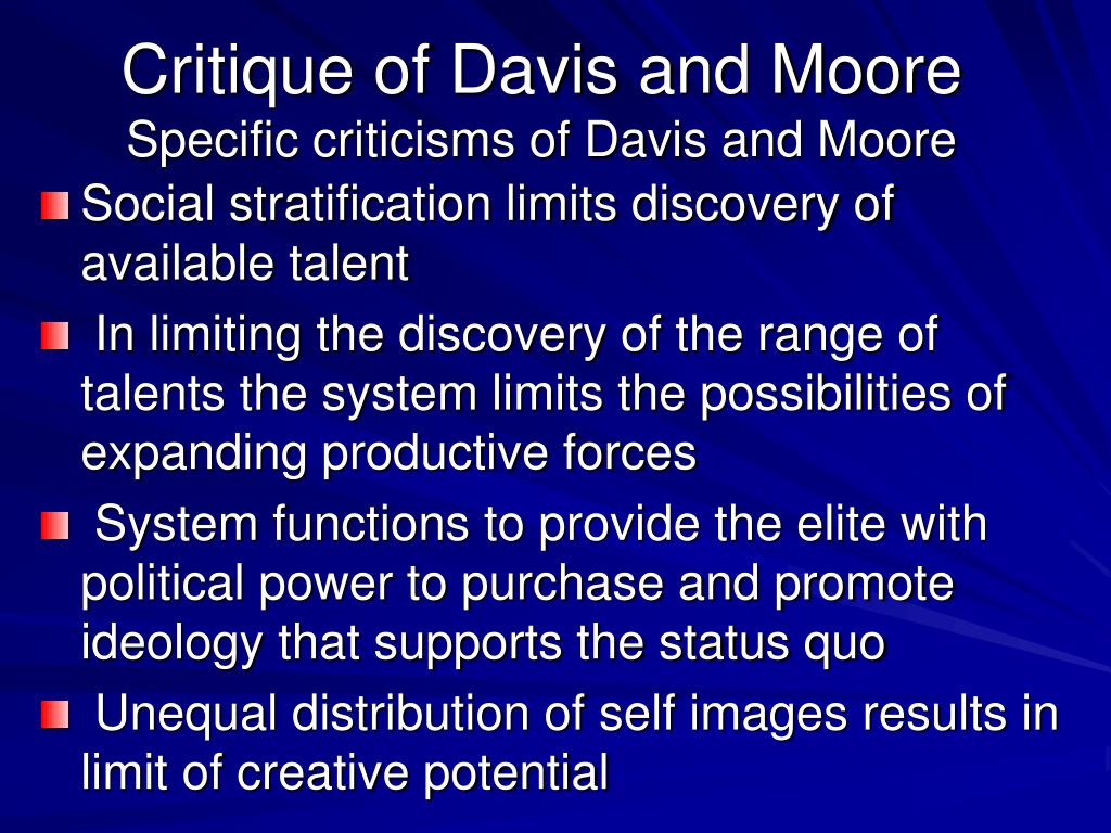 Ppt critique of davis and moore general critique powerpoint