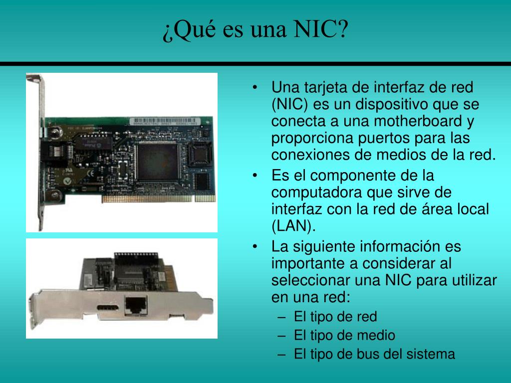 PPT Configuración de una Tarjeta de Interfaz de Red PowerPoint