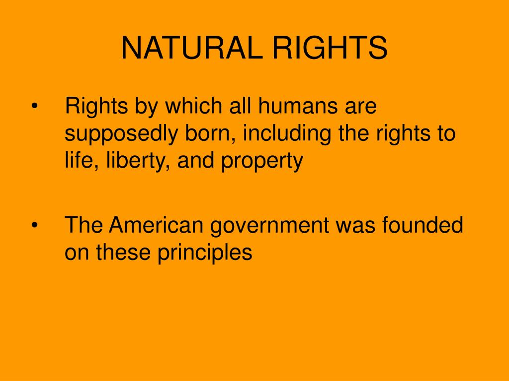 natural rights definition essay