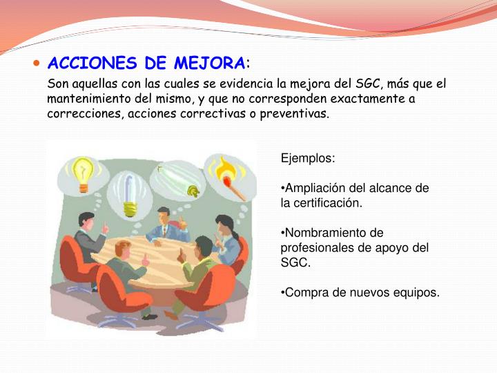 PPT - TALLER SGC Nº 4 “Acciones Correctivas Preventivas y de Mejora