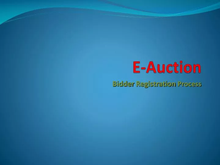 e auction n.