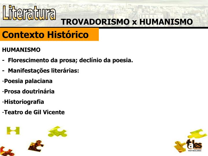 Descreva A Diferença Entre Trovadorismo E Humanismo