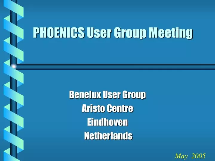 phoenics user group meeting n.