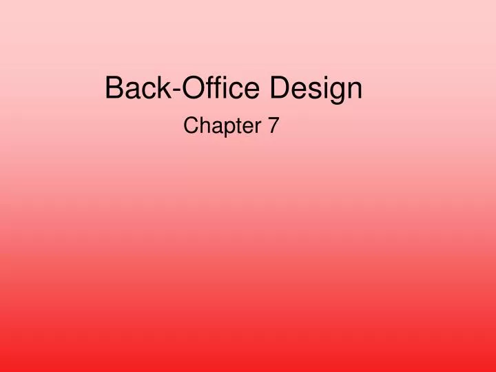back office design n.