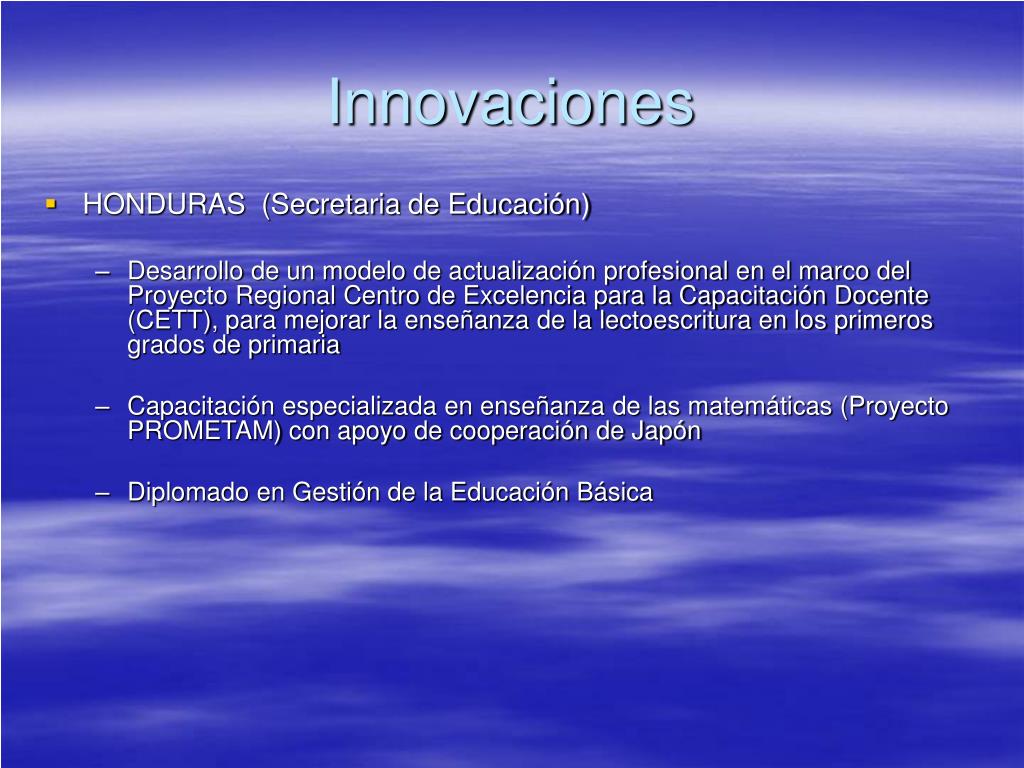 PPT - Formación Docente en Centroamérica: Tendencias e Innovaciones  PowerPoint Presentation - ID:884514