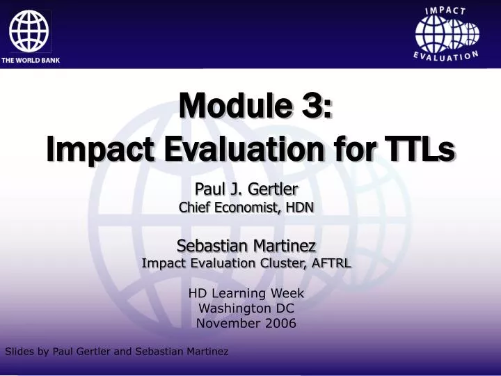 module 3 impact evaluation for ttls n.