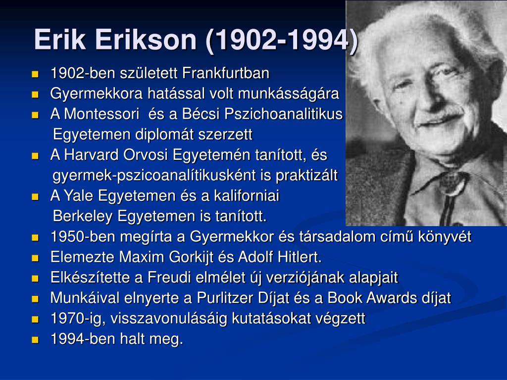 PPT Erik Erikson (19021994) PowerPoint Presentation, free download