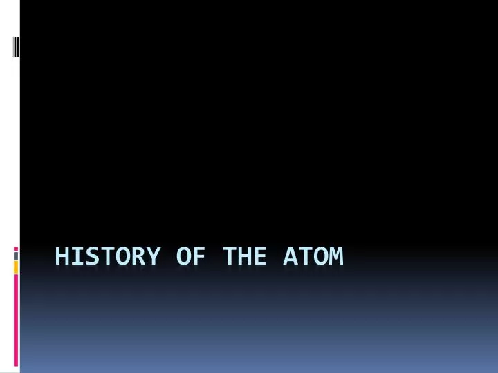 history of the atom n.