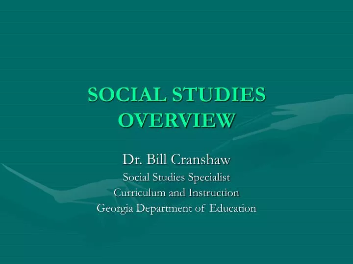 social studies overview n.