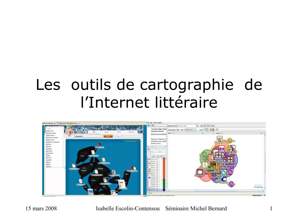 PPT - Les outils de cartographie de l'Internet littéraire PowerPoint  Presentation - ID:887261