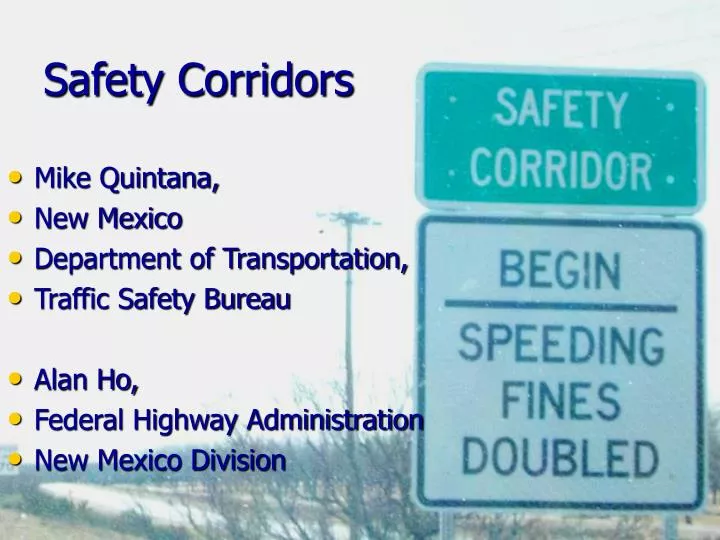 PPT Safety Corridors PowerPoint Presentation, free download ID887278