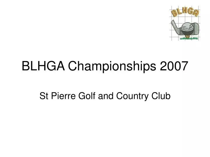 blhga championships 2007 n.
