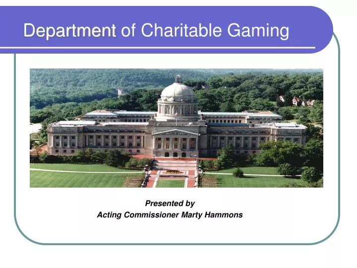 department of charitable gaming n.