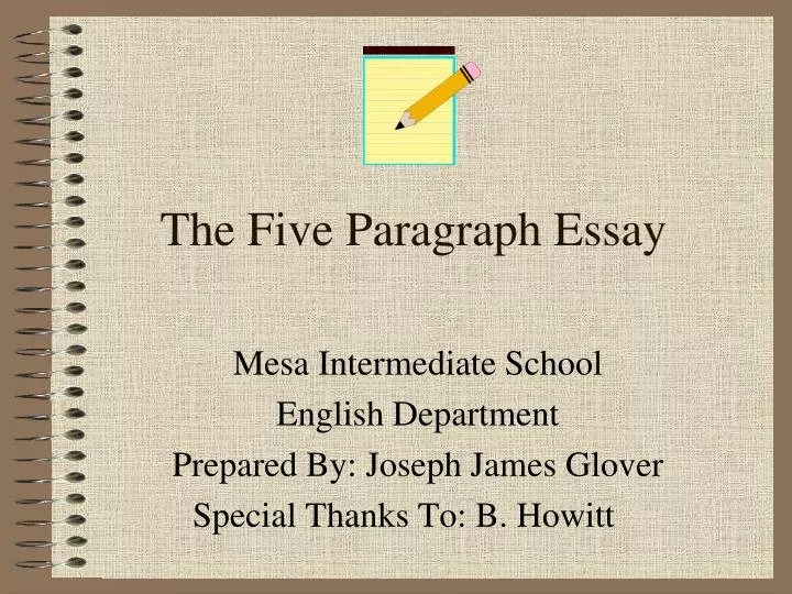 writing a 5 paragraph essay power point