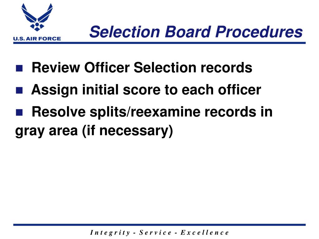 PPT Ergonomic for the Air Force Officer Promotion