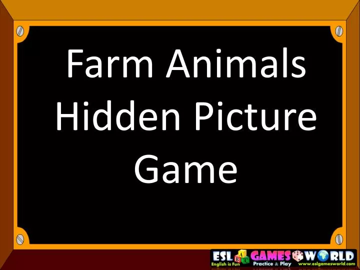 farm animals hidden picture game n.