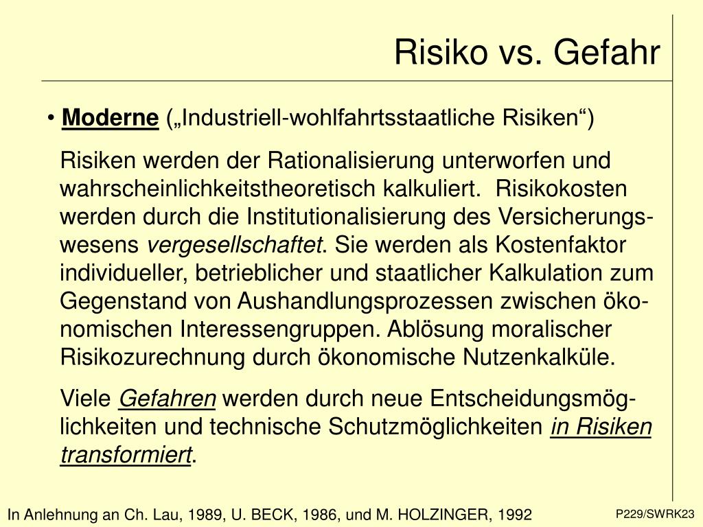 PPT - Einführung in die Risikoforschung 280417 VO Ringvorlesung ...