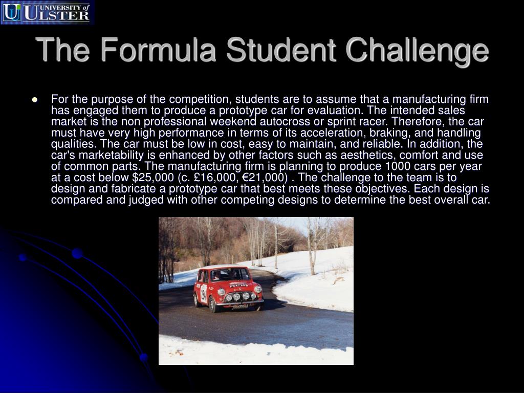 formula student business plan presentation