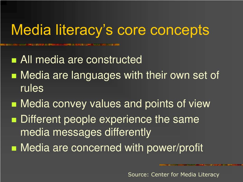 PPT - Reading The Media: Media Literacy For 21st Century Learning ...