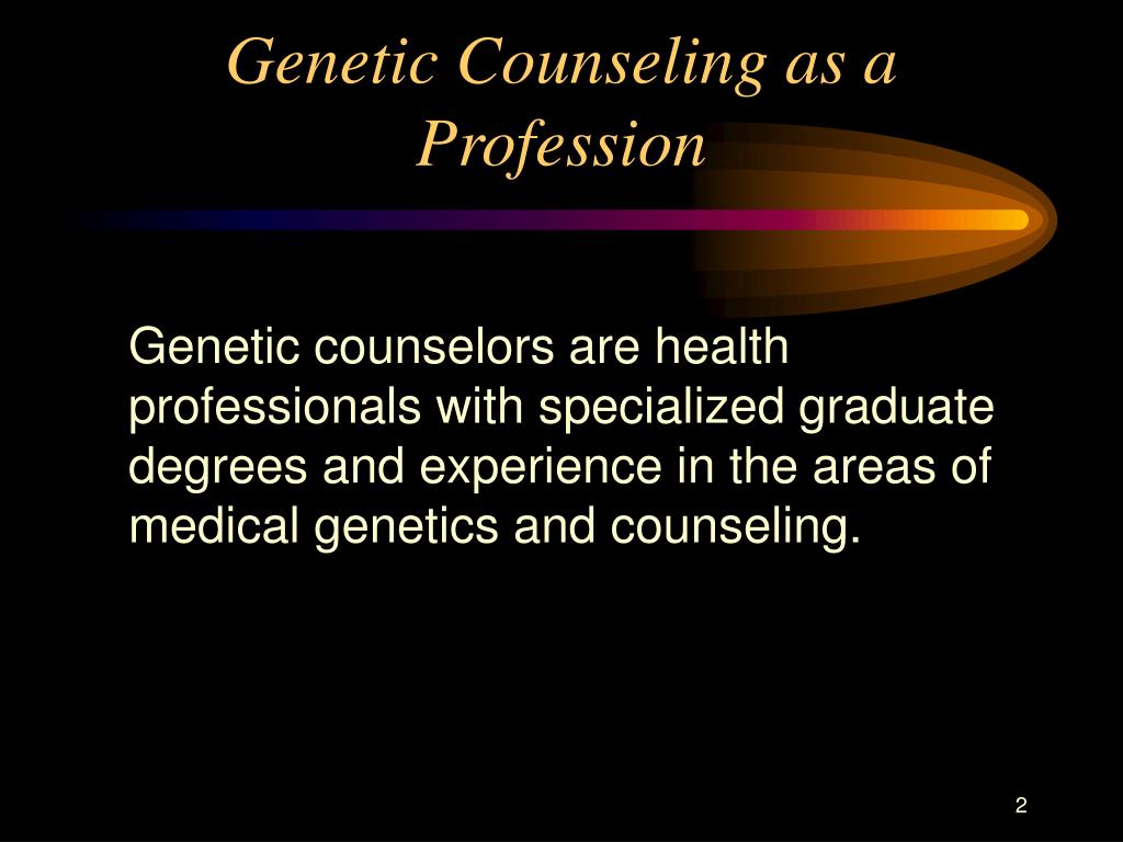 genetic counseling thesis topics