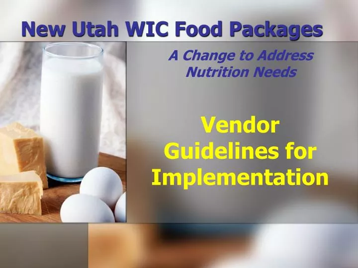 wic approved foods utah