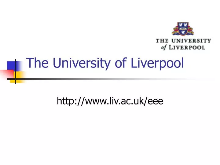 university of liverpool presentation template