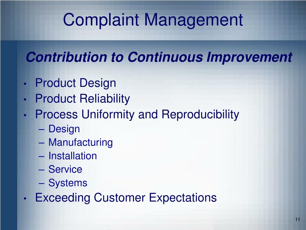 PPT - Incorporating Risk Management into Complaint and Service