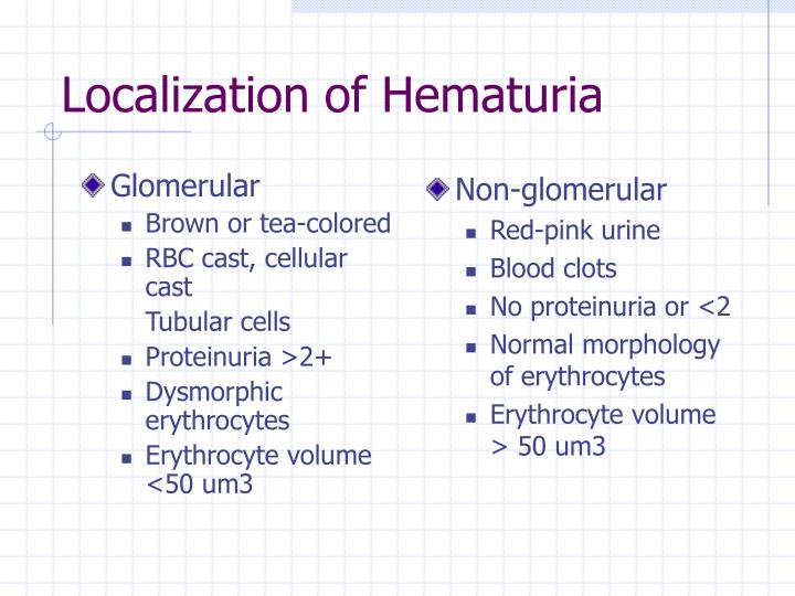 Ppt Differential Diagnosis Of Hematuria Powerpoint Presentation Id893174 6658